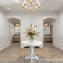 Nội thất tân cổ điển nhẹ nhàng - sang trọng