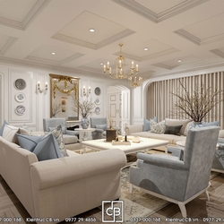 Nội thất tân cổ điển nhẹ nhàng - sang trọng