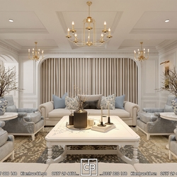 Nội thất tân cổ điển nhẹ nhàng - sang trọng