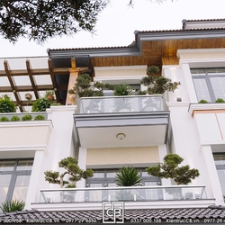 Thi Công Thực Tế Biệt Thự Hiện Đại Mái Nhật 3 Tầng