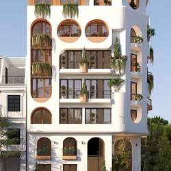 Mẫu thiết kế khách sạn Địa Trung Hải hiện đại tại Nha Trang