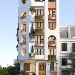 Mẫu thiết kế khách sạn Địa Trung Hải hiện đại tại Nha Trang