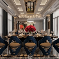 Mẫu phòng ăn luxury - sang trọng đẳng cấp