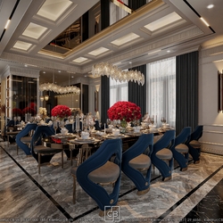 Mẫu phòng ăn luxury - sang trọng đẳng cấp