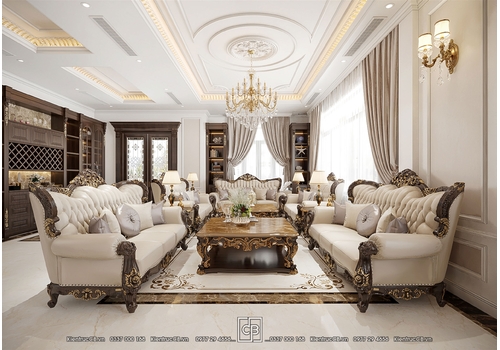 Mẫu thiết kế nội thất biệt thự tân cổ điển - thanh lịch, sang trọng và tinh tế