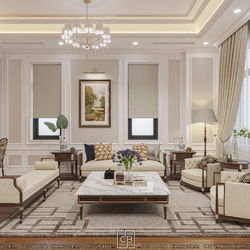 Mẫu thiết kế nội thất biệt thự tân cổ điển - thanh lịch, sang trọng và tinh tế