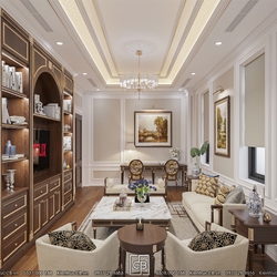 Mẫu thiết kế nội thất biệt thự tân cổ điển - thanh lịch, sang trọng và tinh tế