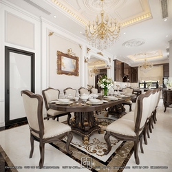 Mẫu thiết kế nội thất biệt thự tân cổ điển - thanh lịch, sang trọng và tinh tế