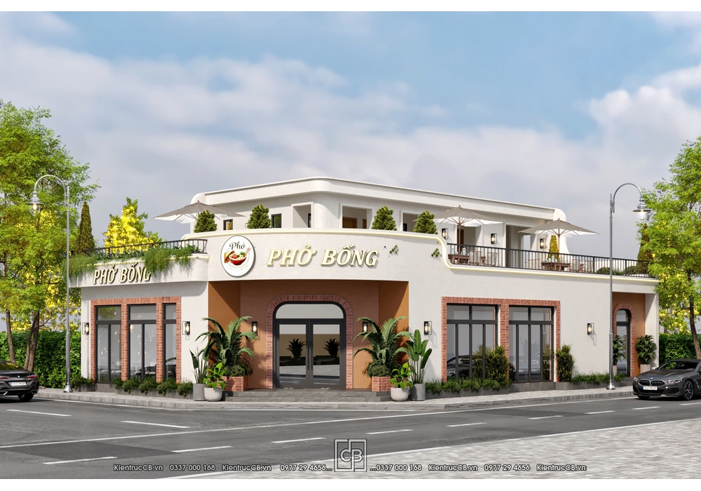 Thiết Kế Nhà Hàng 2 Tầng Hiện Đại – Trải Nghiệm Ẩm Thực Trọn Vẹn Từ Không Gian