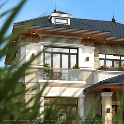 Biệt thự mái Nhật 2 tầng - đẹp - tinh tế - chuẩn gu