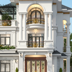 Biệt Thự Tân Cổ Điển 3 Tầng Mái Nhật