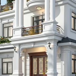 Biệt Thự Tân Cổ Điển 3 Tầng Mái Nhật