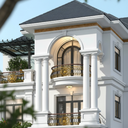 Biệt Thự Tân Cổ Điển 3 Tầng Mái Nhật