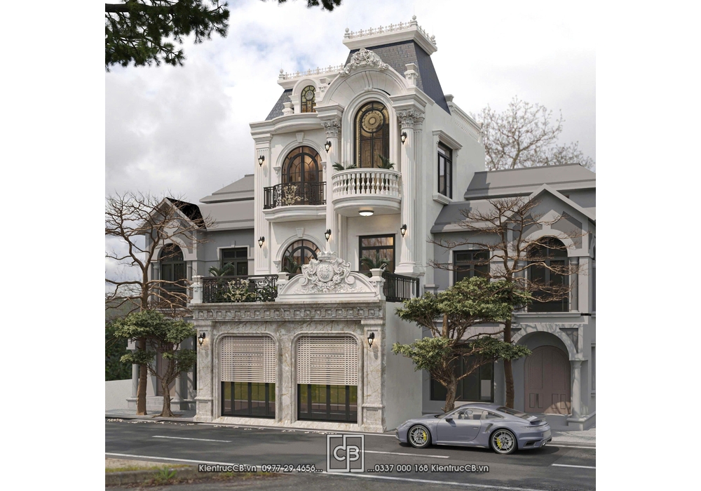 Nhà phố 3 tầng Tân Cổ Điển - Kiến Trúc Sang Trọng, Hoàn Hảo
