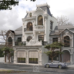 Nhà phố 3 tầng Tân Cổ Điển - Kiến Trúc Sang Trọng, Hoàn Hảo