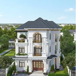 Biệt Thự Tân Cổ Điển 3 Tầng Mái Nhật