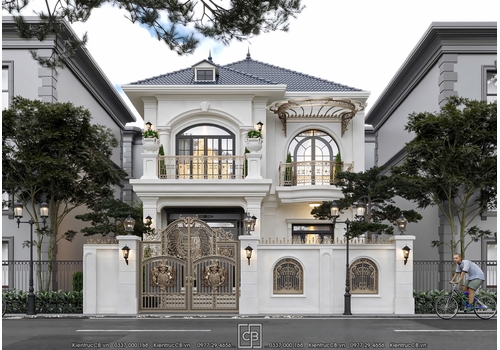 Mẫu Biệt Thự 2 tầng Tân Cổ Điển