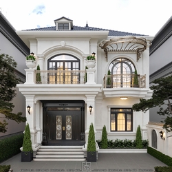 Mẫu Biệt Thự 2 tầng Tân Cổ Điển