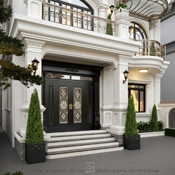 Mẫu Biệt Thự 2 tầng Tân Cổ Điển