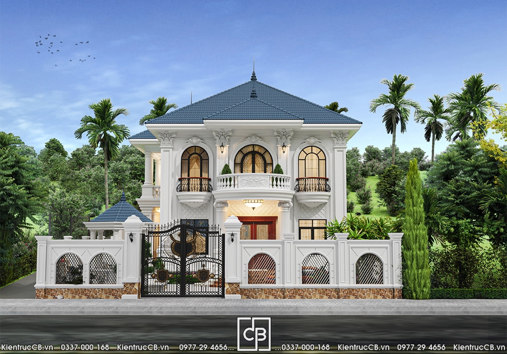 BIỆT THỰ TÂN CỔ ĐIỂN 2 TẦNG- VẺ ĐẸP XA HOA THỜI THƯỢNG