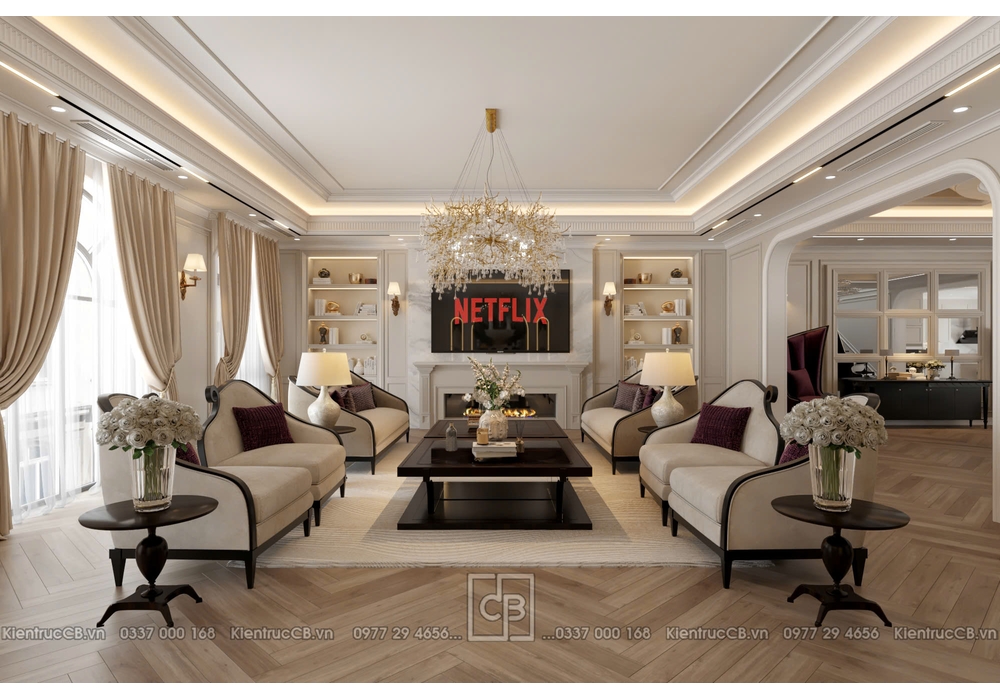 Nội Thất Tân Cổ Điển Luxury – Tuyệt Tác Không Gian Sống Thượng Lưu