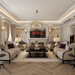 Nội Thất Tân Cổ Điển Luxury – Tuyệt Tác Không Gian Sống Thượng Lưu