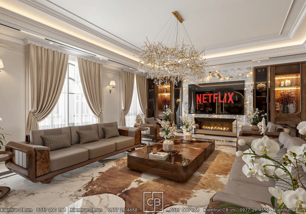 Thiết Kế Biệt Thự Tân Cổ Điển Luxury – Không Gian Sống Thượng Lưu
