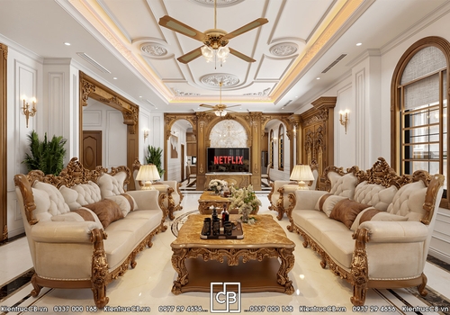 Thiết Kế Biệt Thự Tân Cổ Điển Luxury – Không Gian Sống Đẳng Cấp Thượng Lưu