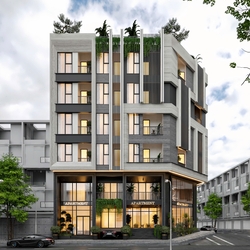 Thiết Kế Apartment Cho Thuê 2 Mặt Tiền 5 Tầng Có Hầm – Tối Ưu Lợi Nhuận Cao