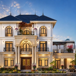 Mẫu biệt thự tân cổ điển 3 tầng đẹp