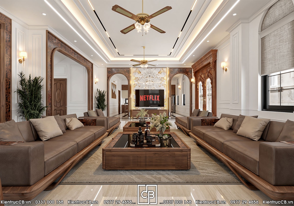 Thiết Kế Nội Thất Biệt Thự Tân Cổ Điển Sang Trọng Đẳng Cấp Luxury