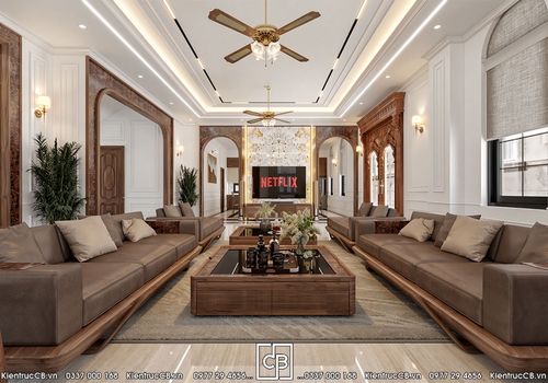 Thiết Kế Nội Thất Biệt Thự Tân Cổ Điển Sang Trọng Đẳng Cấp Luxury