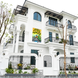 Thi Công Thực Tế Biệt Thự Tân Cổ Điển 3 Tầng Luxury Đẳng Cấp