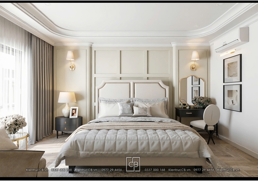 Thiết Kế Nội Thất Nhà Phố Kết Hợp Tân Cổ Điển Và Modern Luxury Sang Trọng