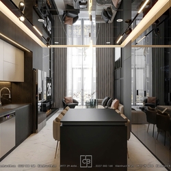 Mẫu Nhà Phố Luxury Với Phòng Khách Thông Tầng Sang Trọng