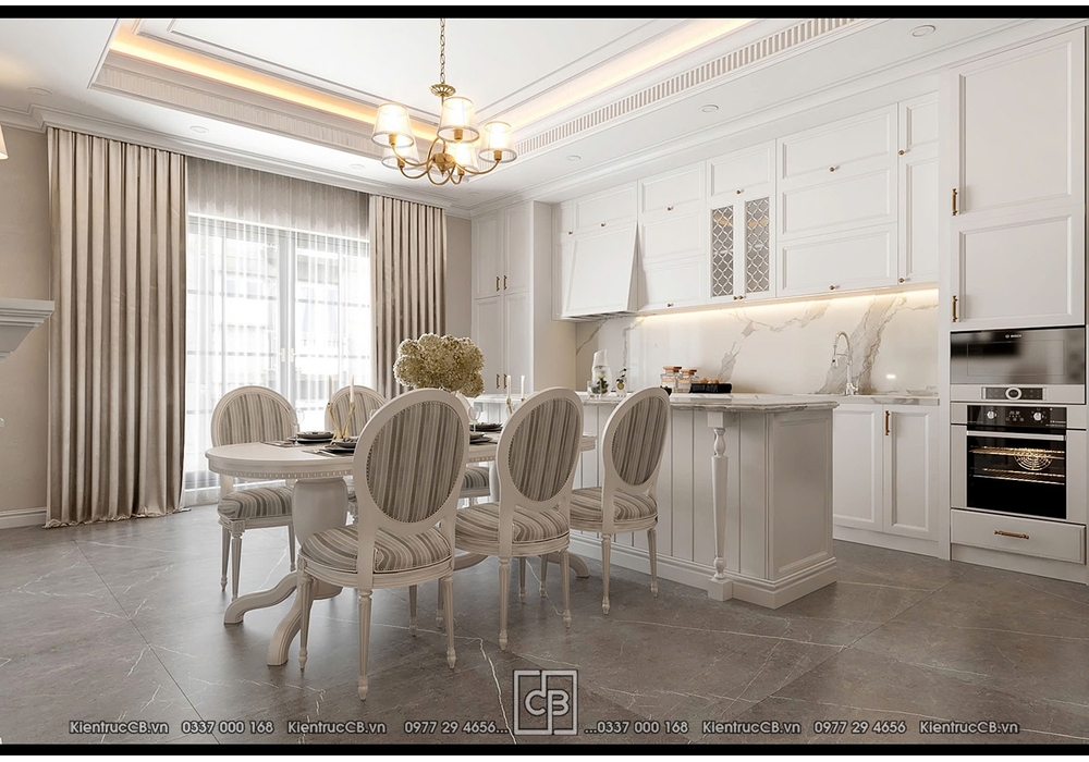 Thiết Kế Nội Thất Tân Cổ Điển Luxury Đẳng Cấp Cho Biệt Thự Cao Cấp