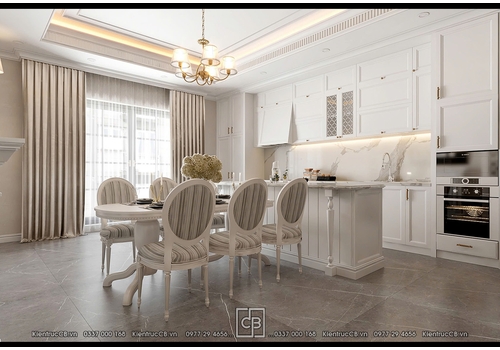 Thiết Kế Nội Thất Tân Cổ Điển Luxury Đẳng Cấp Cho Biệt Thự Cao Cấp