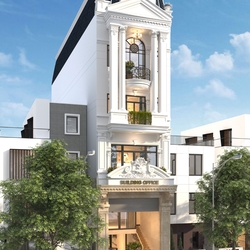 Mẫu Building Văn phòng 5 tầng Tân Cổ Điển