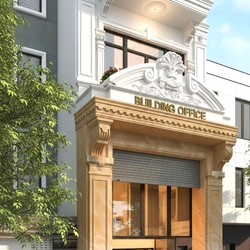 Mẫu Building Văn phòng 5 tầng Tân Cổ Điển