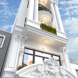 Mẫu Building Văn phòng 5 tầng Tân Cổ Điển