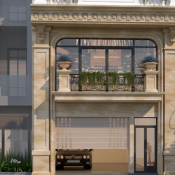 Thiết kế nhà phố tân cổ điển 6 tầng