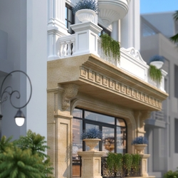 Thiết kế nhà phố tân cổ điển 6 tầng