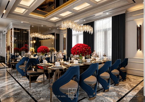 Mẫu phòng ăn luxury - sang trọng đẳng cấp