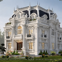 Mẫu biệt thự 3 tầng tân cổ điển (MSP: BT180201)