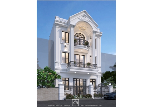 Ngôi nhà phố 3 tầng mang phong cách thiết kế tân cổ điển