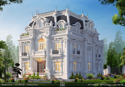 Mẫu biệt thự 3 tầng tân cổ điển (MSP: BT180201)