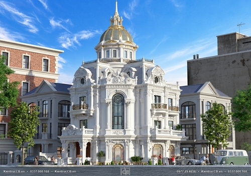 Vẻ đẹp độc đáo, sang trọng và quý phái trong mẫu biệt thự cổ điển rộng 200m2 (MSP: BT092102)