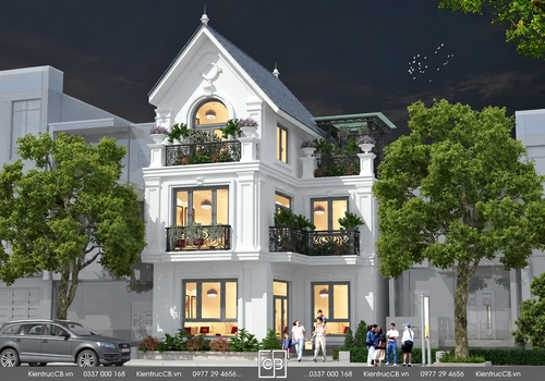 Mẫu nhà ống tân cổ điển 3 tầng (MSP: NOT082001)