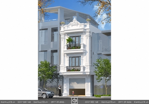 Thiết kế nhà phố 3 tầng cho thuê - Đông Anh, Hà Nội
