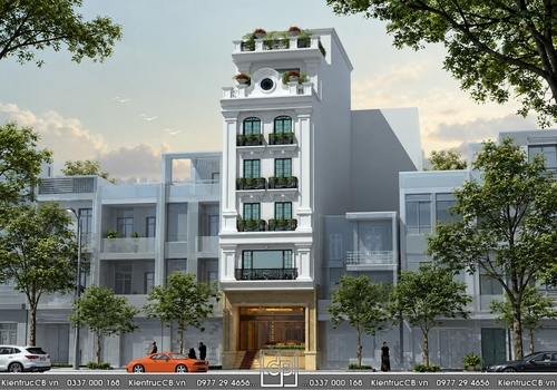 Mẫu Thiết Kế Tòa Nhà Văn Phòng Kết Hợp Nhà Ở Đẹp, Hiện Đại 2025